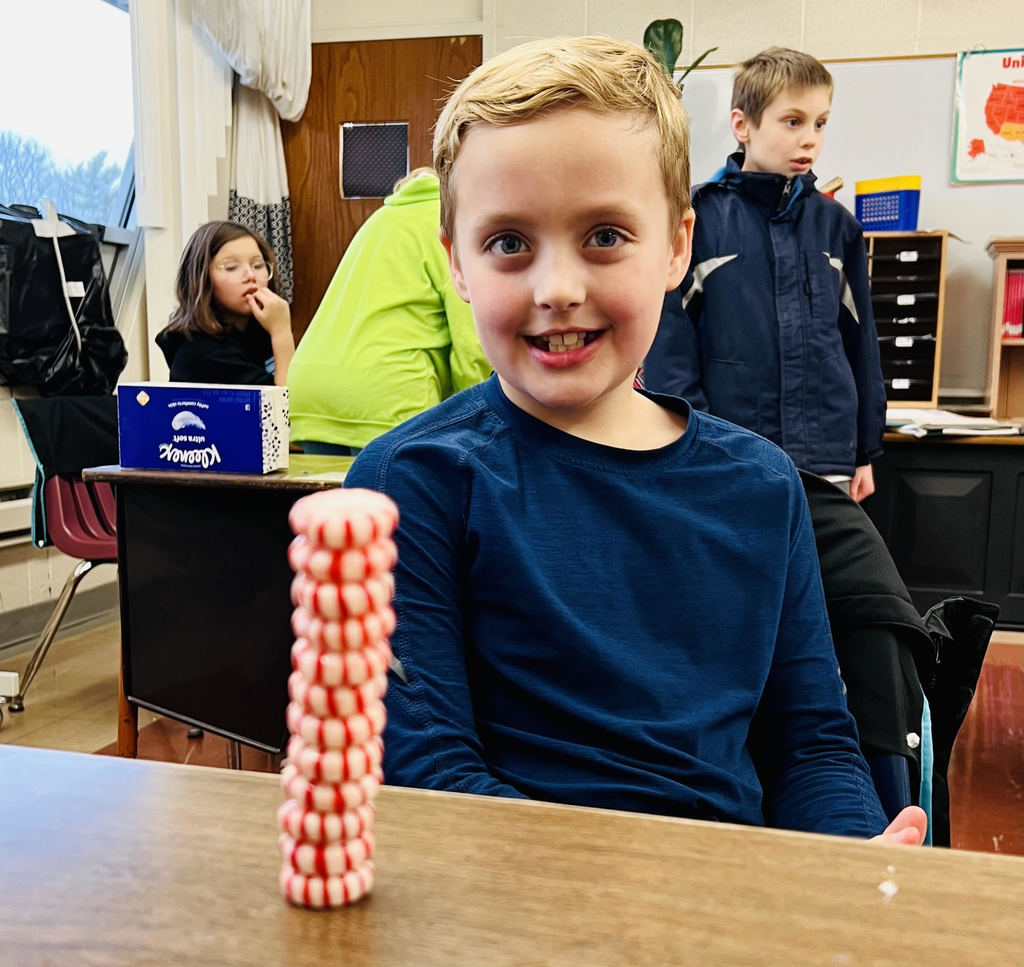 4th grade peppermint stacking S.T.E.M challenge 